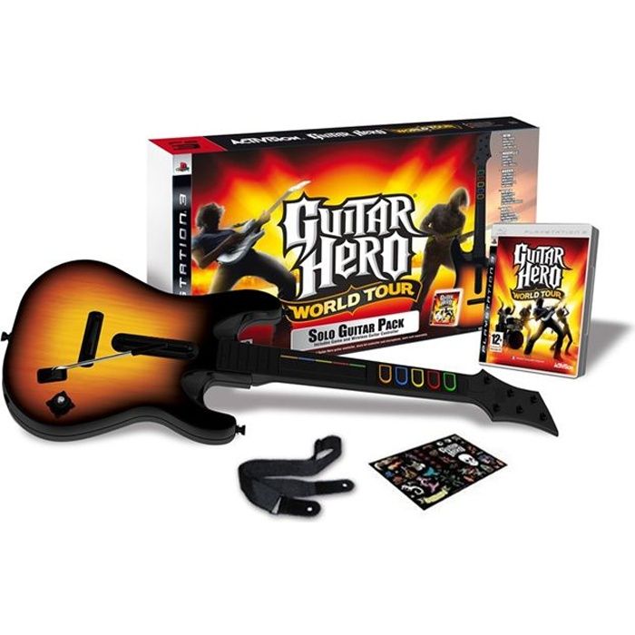 PACK GUITAR HERO WORLD TOUR (guitare + jeu) / Jeu - Cdiscount Informatique